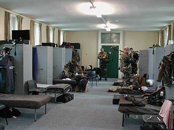 Inside our barrack room